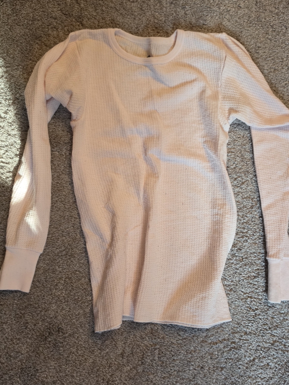Pandora Light Pink Waffle Knit Crewneck Sweater
